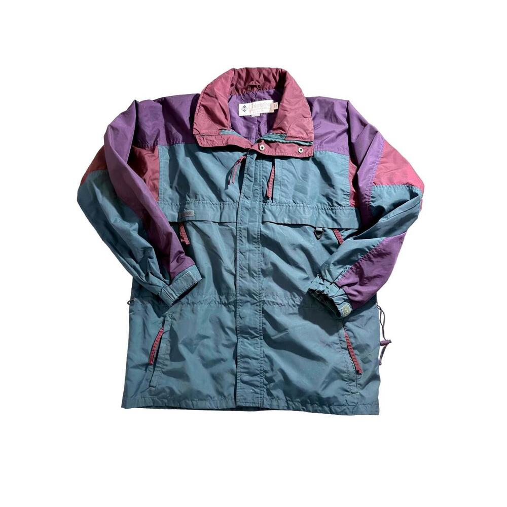 Men's Vintage Columbia Colorblock Ski Coat Jacket Size Medium